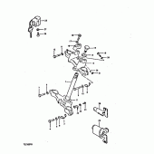 Схема узла: Рулевая траверса для Suzuki TS250