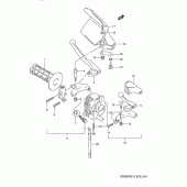 Схема вузла: Лівий пульт керування рульовим (Model n/p) для Suzuki DR650 DR650S