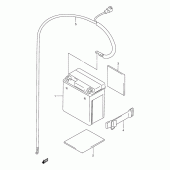 Схема вузла: Акумулятор для Suzuki DR125