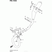 Схема узла: Выхлопная система для Suzuki DR-Z400 DR-Z400S