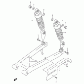 Схема узла: Кожух цепной передачи для Suzuki GZ250 Marauder