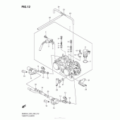 Схема узла: Throttle Body (An650L3 E03) для Suzuki AN650 Burgman (EU analogue of SkyWave)