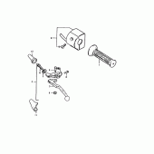 Схема вузла: Лівий пульт управління рульовий (Gs1000et e22, gs1000ht, gs1000t) для Suzuki GS1000