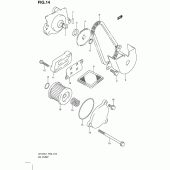 Схема узла: Масляный насос для Suzuki UH125 Burgman
