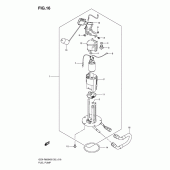 Схема узла: Топливный насос для Suzuki GSX-R600