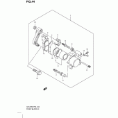 Схема узла: Передний тормозной суппорт для Suzuki GZ125 Marauder