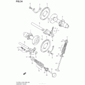 Схема вузла: Розподільний вал & Клапан для Suzuki VL1500 Boulevard C90 BOSS