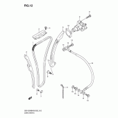 Схема вузла: Ланцюг ГРМ & Натягувач & Заспокоювач Suzuki GSX1300 B-King