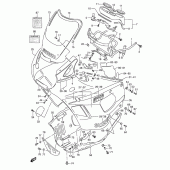 Схема узла: Облицовочные элементы (Model m) для Suzuki GSX750 Katana