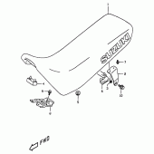 Схема вузла: Сидіння для Suzuki DR350