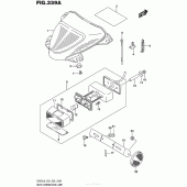 Схема вузла: Задній ліхтар (Стоп сигнал) для Suzuki VZ800 Boulevard M50