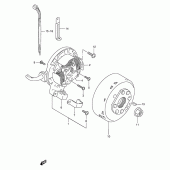 Схема узла: Статор & Ротор для Suzuki RMX250