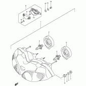 Схема вузла: Фара (Sv650sx/sy/sk1/sk2 e2, e24) для Suzuki SV650