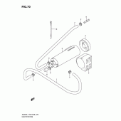 Схема вузла: Система вентиляції бензобака (An400zal1 e33) для Suzuki AN400 Burgman (EU analogue of SkyWave)