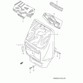 Схема вузла: Кожух фари для Suzuki DR650 DR650S