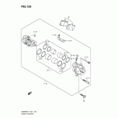 Схема узла: Передний тормозной суппорт (Gsx650fl1 e21) для Suzuki GSX650