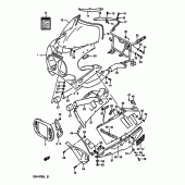 Схема узла: Облицовочные элементы (Model k 3cg) для Suzuki GSX-R750
