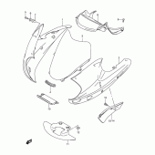 Схема узла: Облицовочные элементы (Model y) для Suzuki XF650 Freewind