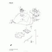 Схема узла: Топливный бак (Gsx1300R L2 E33) для Suzuki GSX1300 Hayabusa