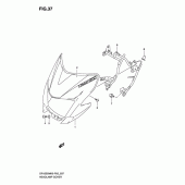 Схема вузла: Head lamp cover для Suzuki DR125