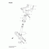Схема узла: Steering Stem (Dr-Z125 E33) для Suzuki DR-Z125 DR-Z125