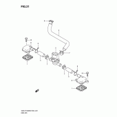 Схема узла: Система индукции воздуха для Suzuki GSX-R1000