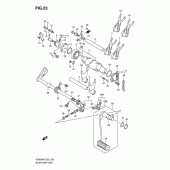 Схема вузла: Копірний вал & Вилки & Вал перемикання для Suzuki VZ800 Intruder M800/ Boulevard M50