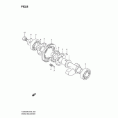 Схема узла: Балансировочный вал для Suzuki TU250