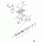 Схема вузла: Головний циліндр зчеплення для Suzuki VS600 Intruder 600