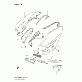 Схема узла: Накладка топливного бака (Model l0) для Suzuki GSX1300 B-King