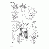 Схема вузла: Радіатор для Suzuki DR-Z400 DR-Z400E