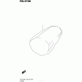 Схема вузла: Заглушка сидіння для Suzuki GSX-S1000