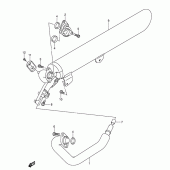 Схема вузла: Вихлопна система для Suzuki VL125 Intruder LC