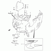 Схема узла: Передний обтекатель (Model k5) для Suzuki GSX600 Katana