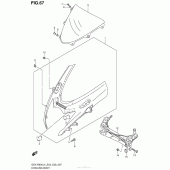 Схема узла: Передний обтекатель для Suzuki GSX-R600