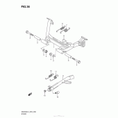 Схема вузла: Підставка для Suzuki AN400 Burgman (EU analogue of SkyWave)