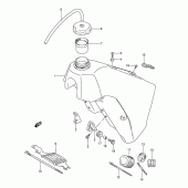 Схема вузла: Паливний бак для Suzuki RMX250