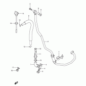 Схема узла: Шланг масляный для Suzuki DR-Z400 DR-Z400S