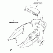 Схема вузла: Бічна кришка (An650ak4) для Suzuki AN650 Burgman (EU analogue of SkyWave)