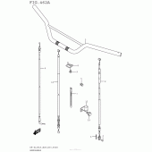 Схема узла: Руль & Тросики (Dr-Z125L5 E28) для Suzuki DR-Z125 DR-Z125