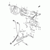 Схема узла: Спидометр & Тахометр для Suzuki TS125