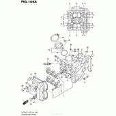 Схема вузла: Головка циліндра (передня) для Suzuki DL650 V-Strom