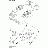 Схема узла: Система вентиляции бензобака (Gsx-R750L5 E33) для Suzuki GSX-R750