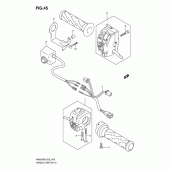 Схема узла: Пульт управления рулевой (An650ak6/ak7/ak8/azk8) для Suzuki AN650 Burgman (EU analogue of SkyWave)
