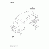 Схема узла: Заднее крыло для Suzuki GZ250 Marauder