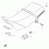 Схема вузла: Сидіння для Suzuki TS125