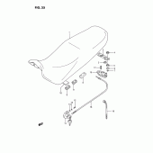 Схема вузла: Сидіння для Suzuki GSX1100