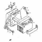 Схема вузла: Акумулятор для Suzuki DR350