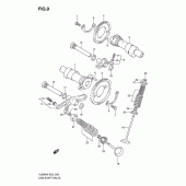 Схема вузла: Розподільний вал & Клапан для Suzuki VL800 Intruder C800C/ Boulevard C50C