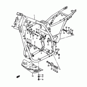 Схема узла: Рама для Suzuki DR650 DR650S